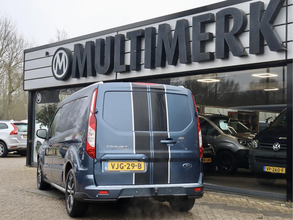 Ford Transit Connect 1.5 AUTMAAT SPORT LANG (bj 2021), Auto's, Gebruikt, Euro 6, 4 cilinders, Blauw