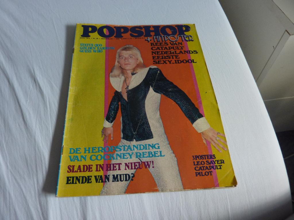 POPSHOP NR 29 1975-QUO--EARRING-MUD-SLADE-HOLLIES-C STEVENS, Verzamelen, Verzenden, 1960 tot 1980, Tijdschrift