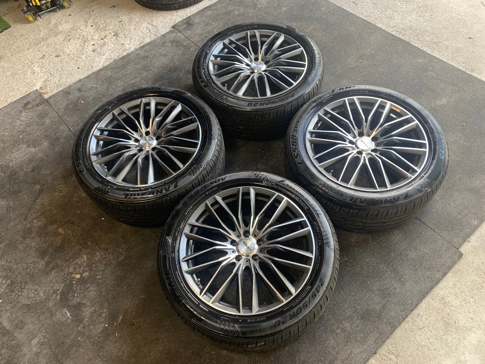 20 inch Monaco bicolor set ! 5x114,3, Ophalen, 20 inch, Zomerbanden, Banden en Velgen