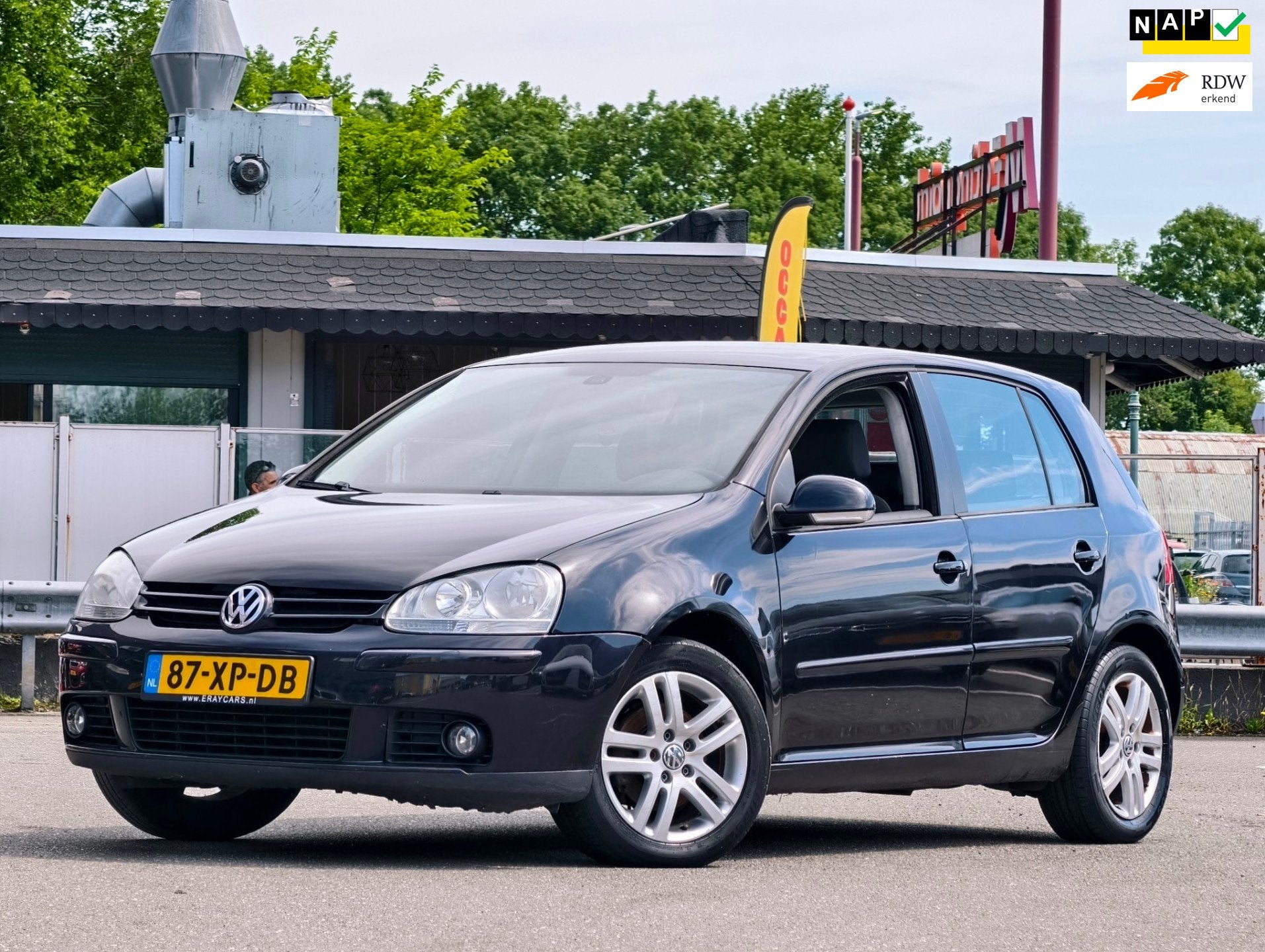Volkswagen Golf 1.6 FSI Optive 3, Auto's, Voorwielaandrijving, Gebruikt, 4 cilinders, Zwart