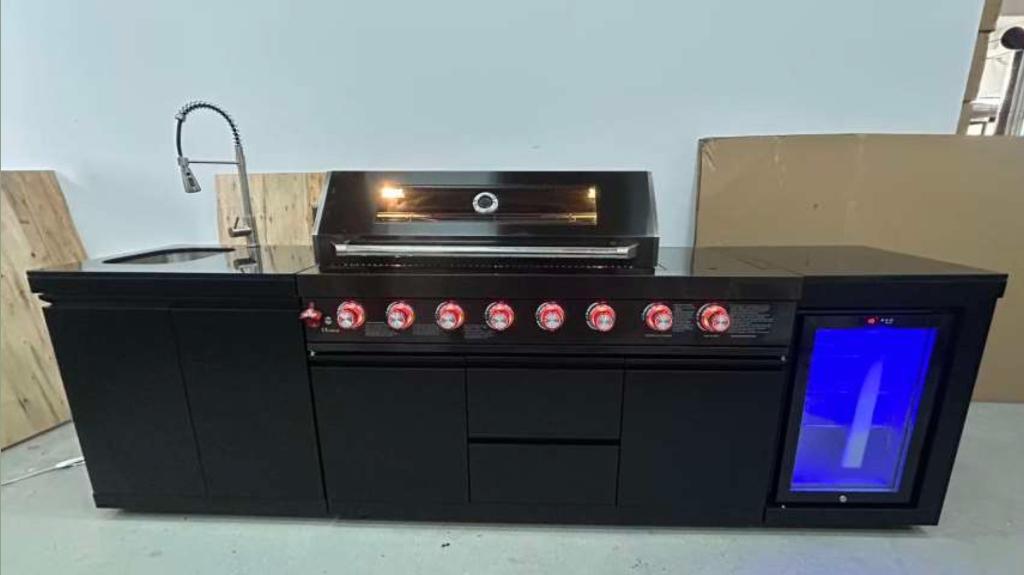 Luxe nieuwe Buitenkeuken stainless steel, Tuin en Terras, Buitenkeukens, Elementi, Nieuw, Ophalen of Verzenden, Gas