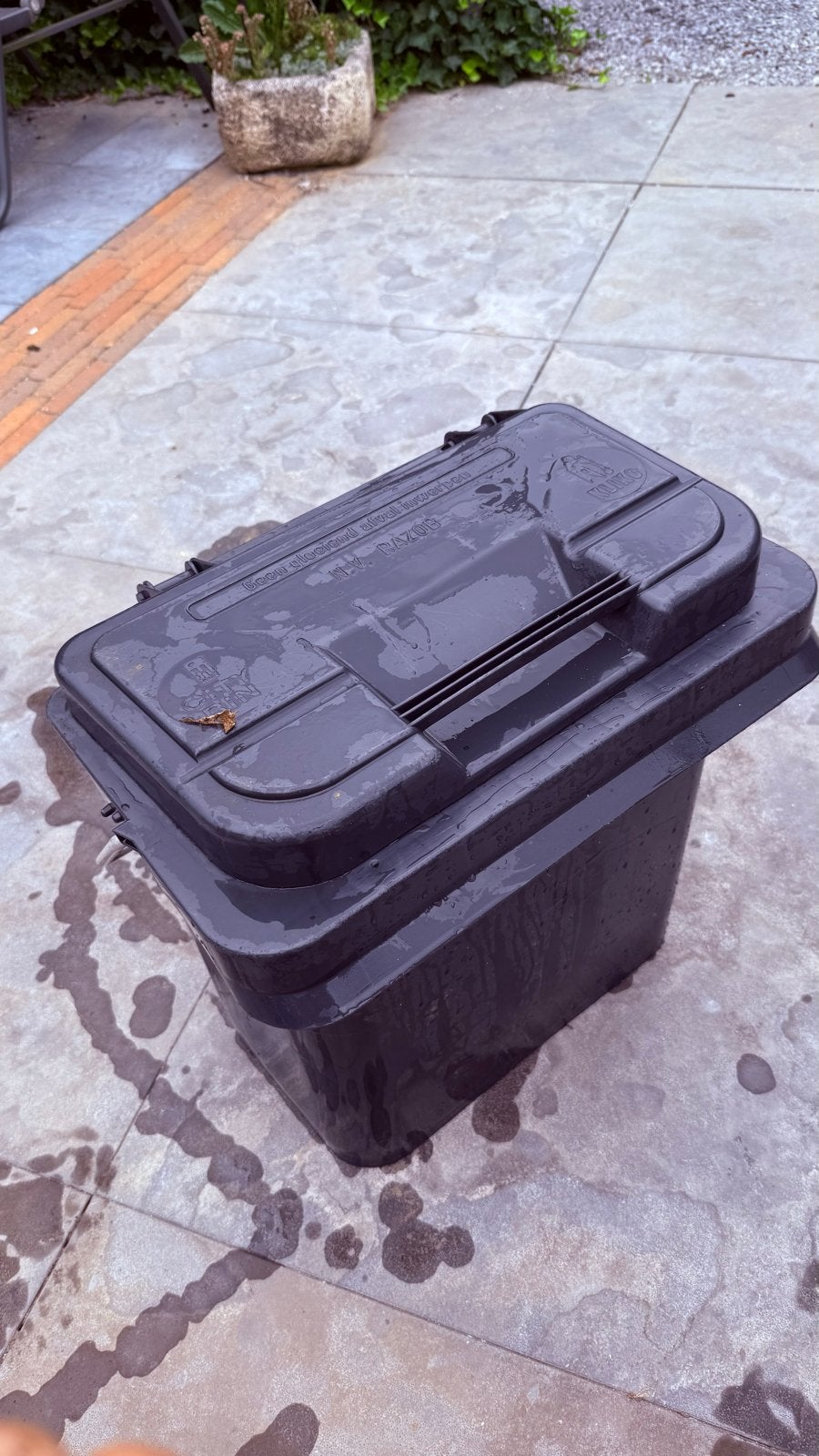 Kiliko Afvalemmer met deksel en handvat, Ophalen, 50 – 75, Kunststof, Gebruikt