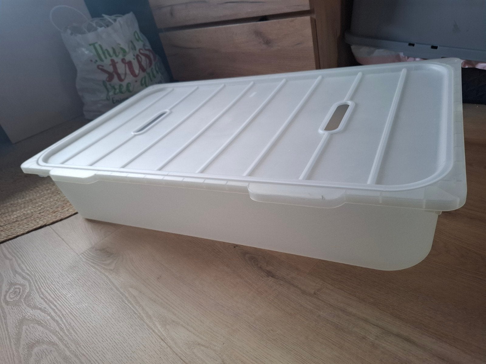 Opbergbox voor onder bank of bed - 92,5x54,5x18 cm, Ophalen