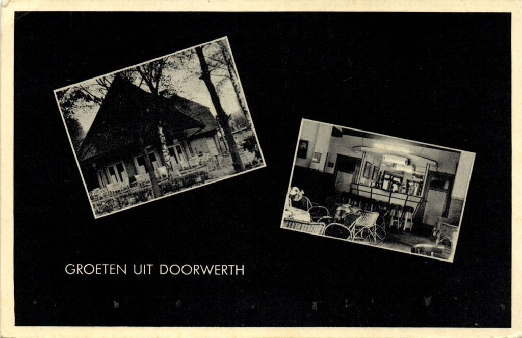 Groeten uit Doorwerth - HCR De Valckenier - ongelopen, Ophalen of Verzenden, 1940 tot 1960, Ongelopen, Gelderland