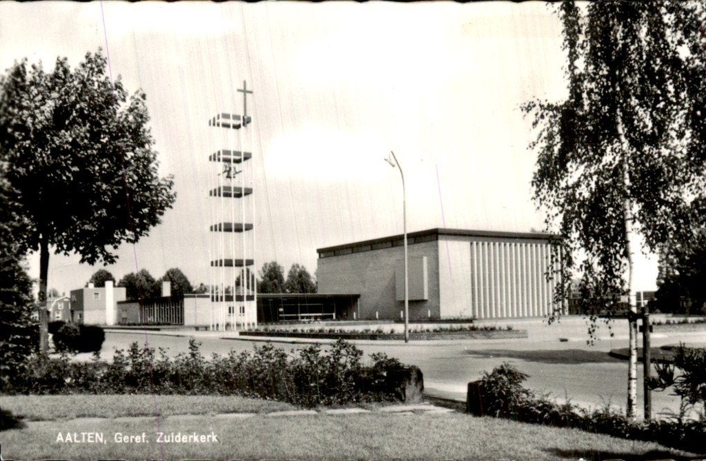 Aalten - Zuiderkerk - Exterieur, Ophalen of Verzenden, 1960 tot 1980, Gelopen, Gelderland