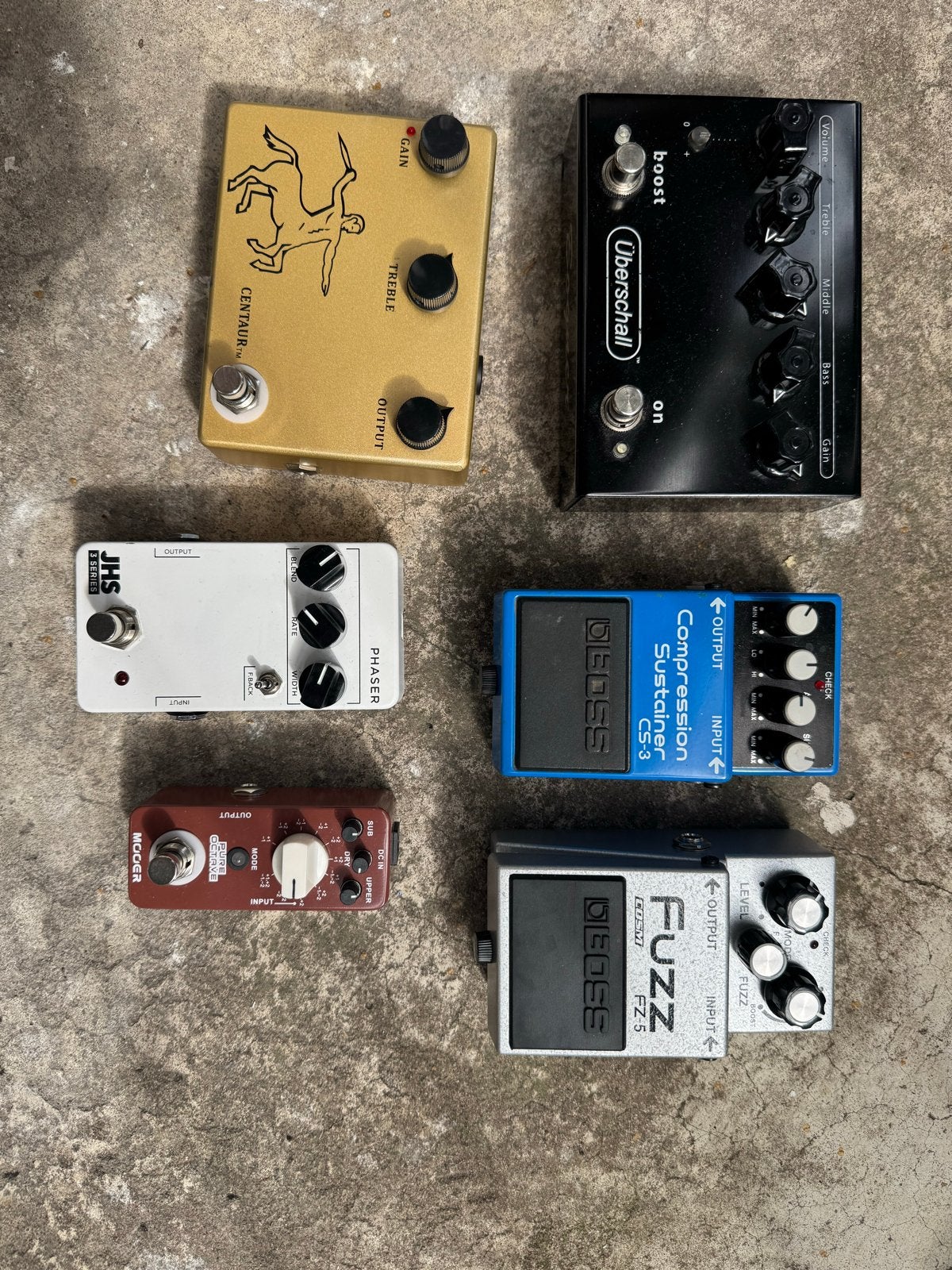 Gitaar effectpedalen: Überschall, JHS, Boss, Mooer, Muziek en Instrumenten, Effecten, Ophalen of Verzenden, Zo goed als nieuw