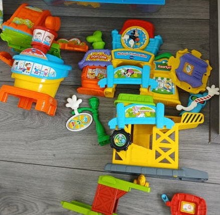 Grote set VTech Toet Toet Auto's en Zoef Zoef Dieren, Ophalen, Gebruikt