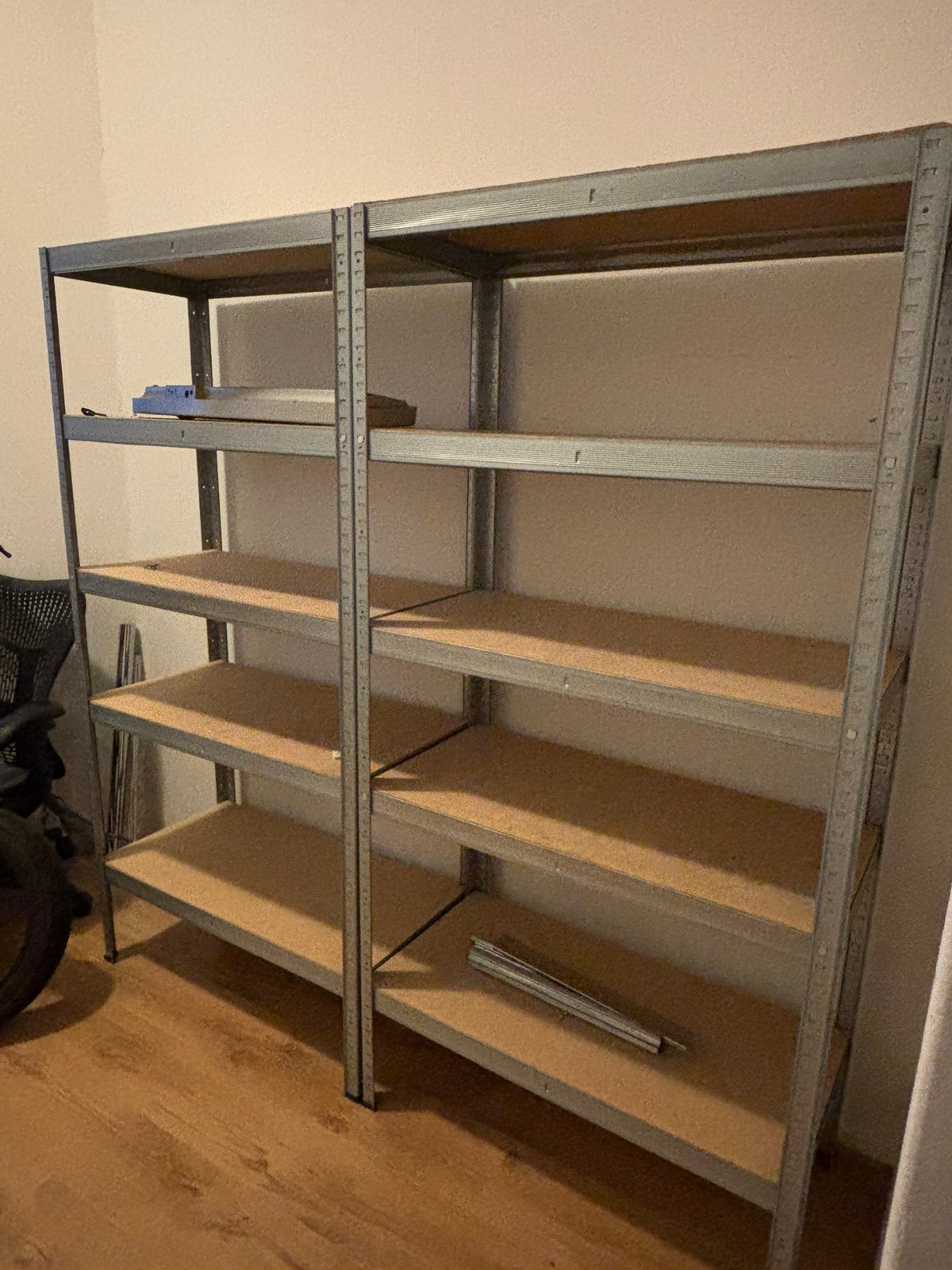 2x stellingkast met 5 planken, Ophalen, Zo goed als nieuw