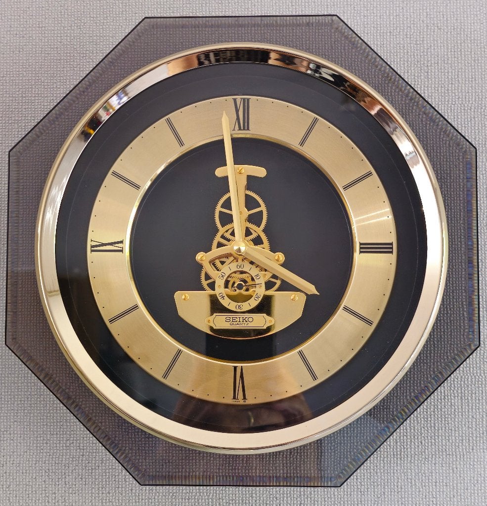 Wandklok Seiko Quartz, Analoog, Ophalen of Verzenden, Zo goed als nieuw, Seiko