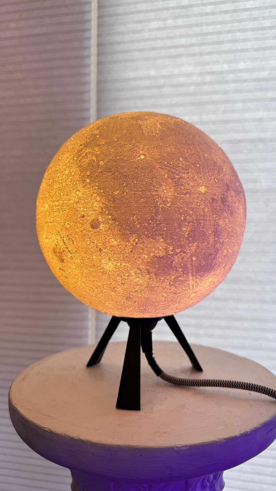 Sfeervolle Maanlamp 20cm - Perfect voor elke kamer, Ophalen of Verzenden, Zo goed als nieuw