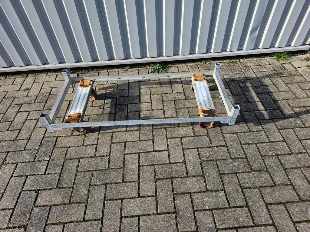 Gegalvaniseerde onderstel met wielen, 100 liter of meer, Ophalen, Transportkar