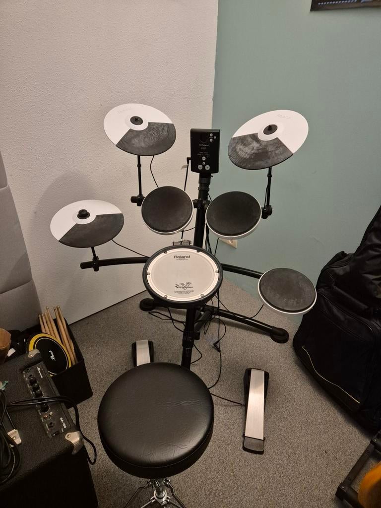 Roland TD-1KV V-Drums Elektrisch Drumstel + Soho DT-601 Kruk, Muziek en Instrumenten, Ophalen, Gebruikt, Roland, Elektronisch