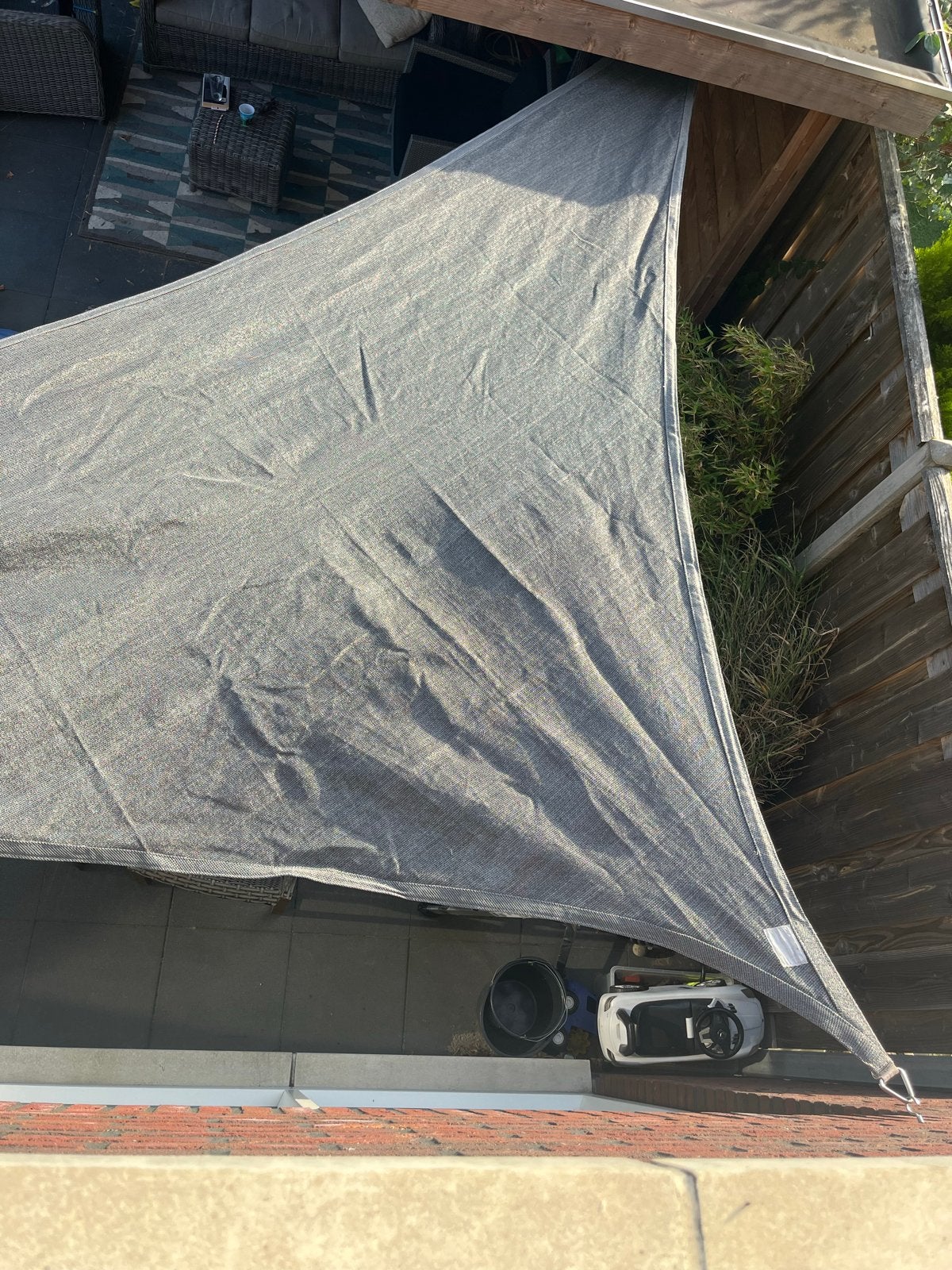 Nesling Coolfit Schaduwdoek Grijs - Zo goed als nieuw, Ophalen, Overige typen, 450 cm of meer, Zo goed als nieuw