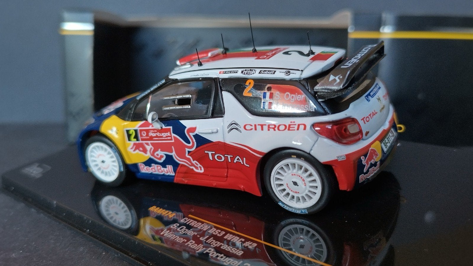 Citroen DS3 WRC Ogier rally Portugal 1:43 Ixo Pol, Overige merken, Auto, Verzenden, .