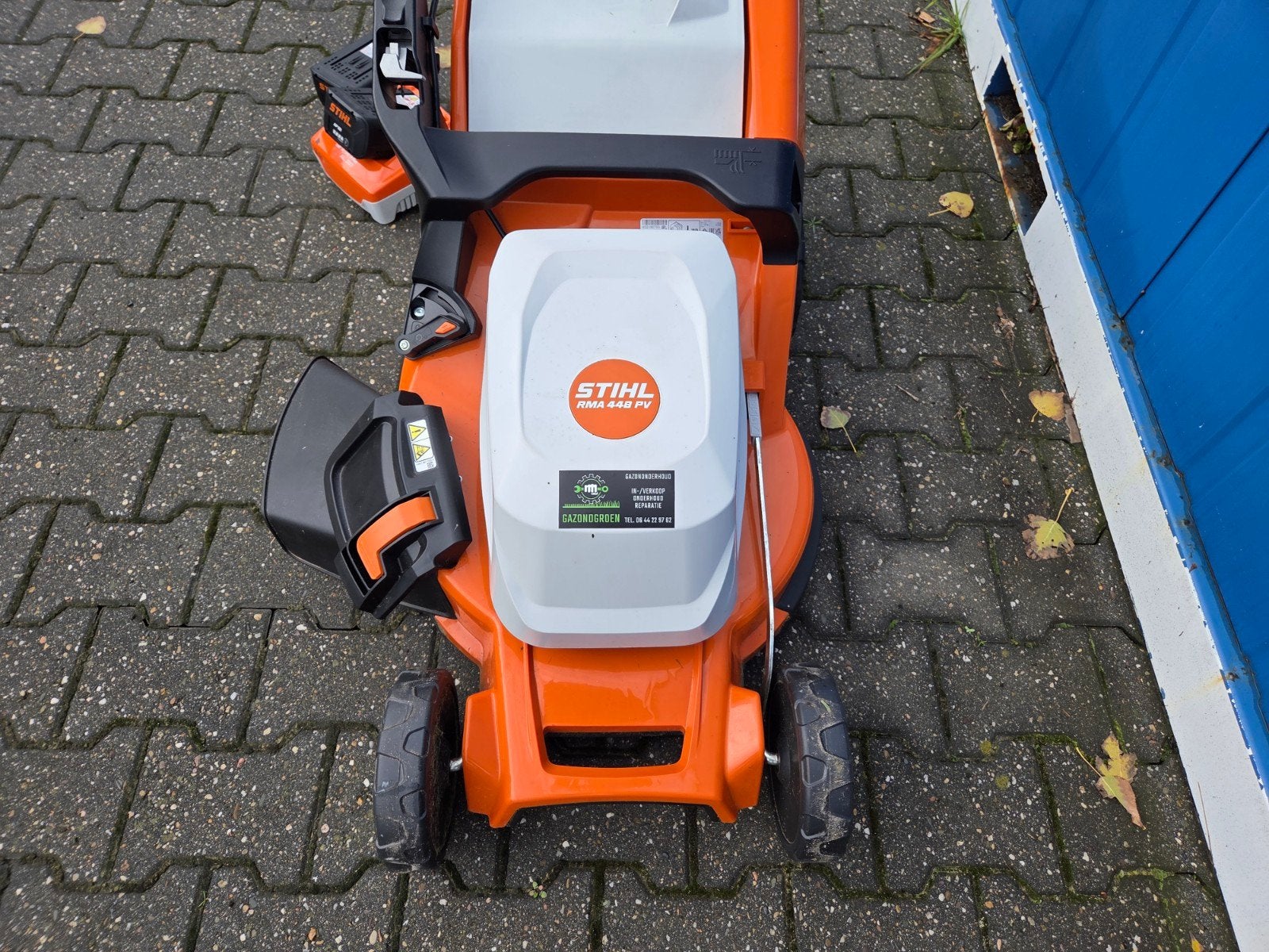 STIHL RMA 448.3 PV Accugrasmaaier Set - Z.G.A.N., Ophalen, Cirkelmaaier, Mulchfunctie, Accu-grasmaaier