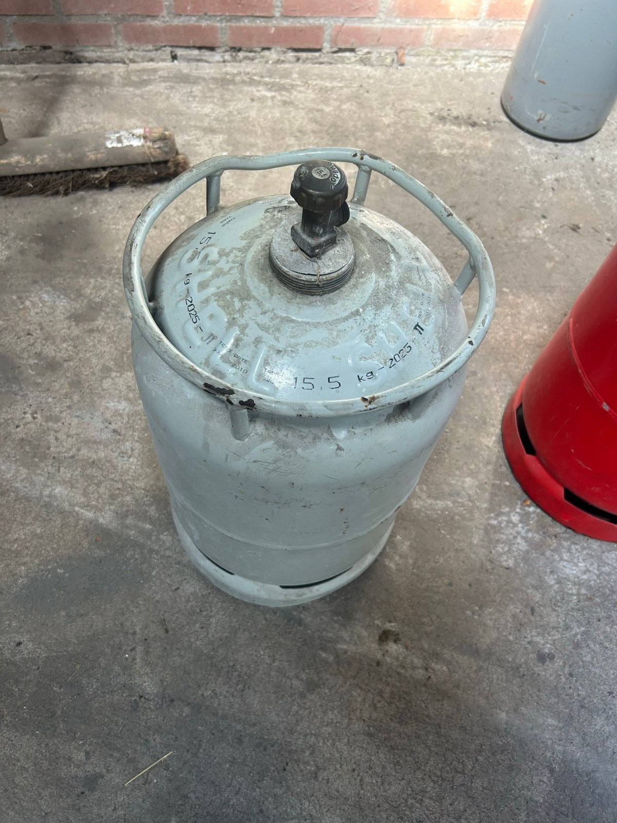 Nette Gasfles 15,5kg, Ophalen, Zo goed als nieuw