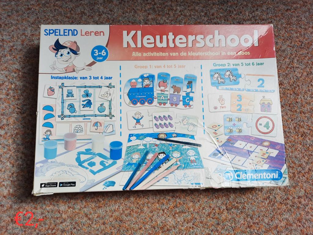 Clementoni Kleuterschool Spelend Leren 3-6 jaar, Kinderen en Baby's, Speelgoed | Educatief en Creatief, Ophalen, Gebruikt, Knutselen