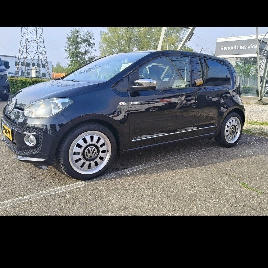 Volkswagen up! 5 deurs 1.0 44KW 2013 Zwart, Auto's, Voorwielaandrijving, Stof, Up!, 840 kg