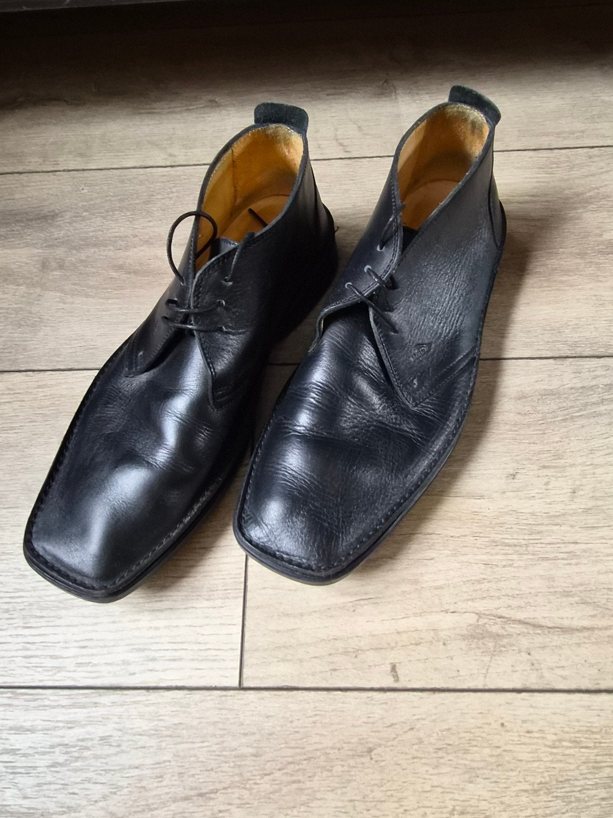 Jaguar Shoes Zwarte Leren Veterschoenen Maat 41, Zwart, Zo goed als nieuw, Veterschoenen, Ophalen of Verzenden