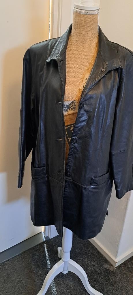 Oversized Stoere Leren Jas Dames, Ophalen of Verzenden