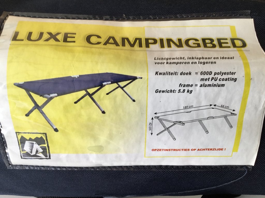 Stretcher / Veldbed, Caravans en Kamperen, Ophalen of Verzenden, Zo goed als nieuw