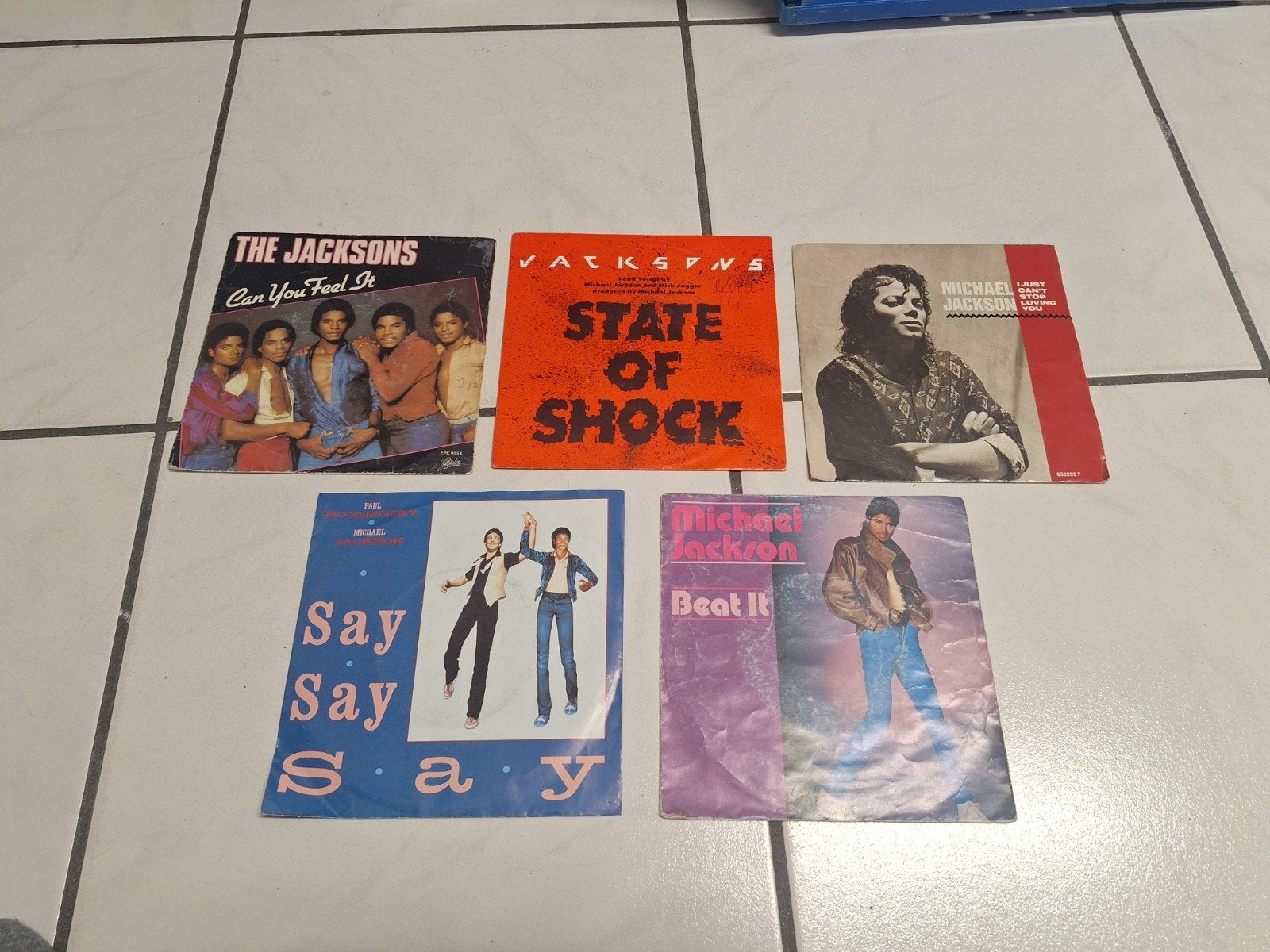 Michael Jackson & The Jacksons 7 inch singles collectie, Gebruikt, Pop, 7 inch, EP