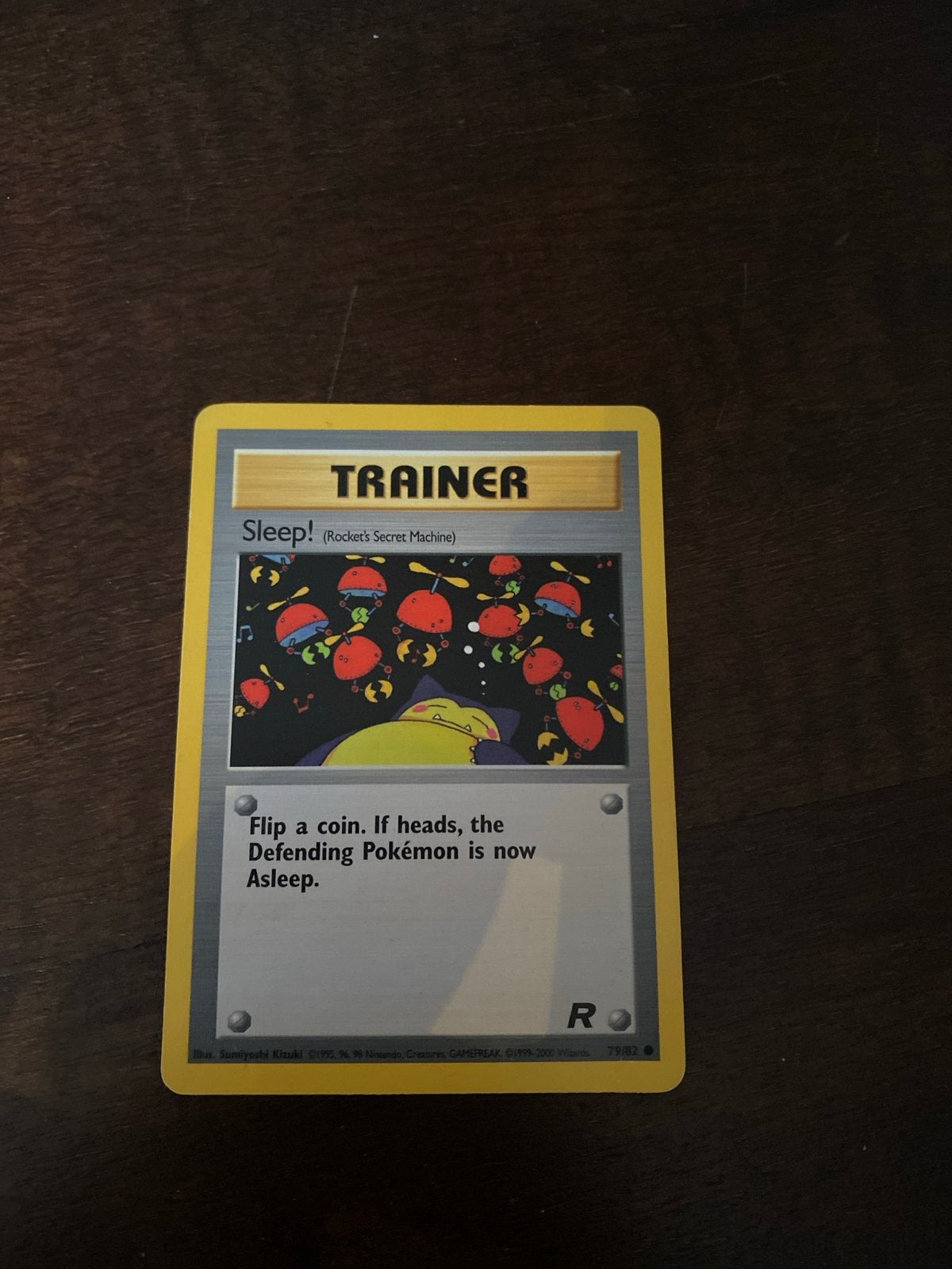 Pokémon Trainer Kaart: Sleep! (Rocket's Secret Machine), Verzenden, Zo goed als nieuw, Losse kaart