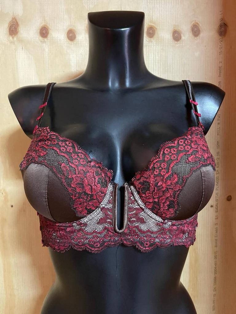 Pleasure State couture longline push up bh 80b  75c - 70d  -, Verzenden, Bruin, BH
