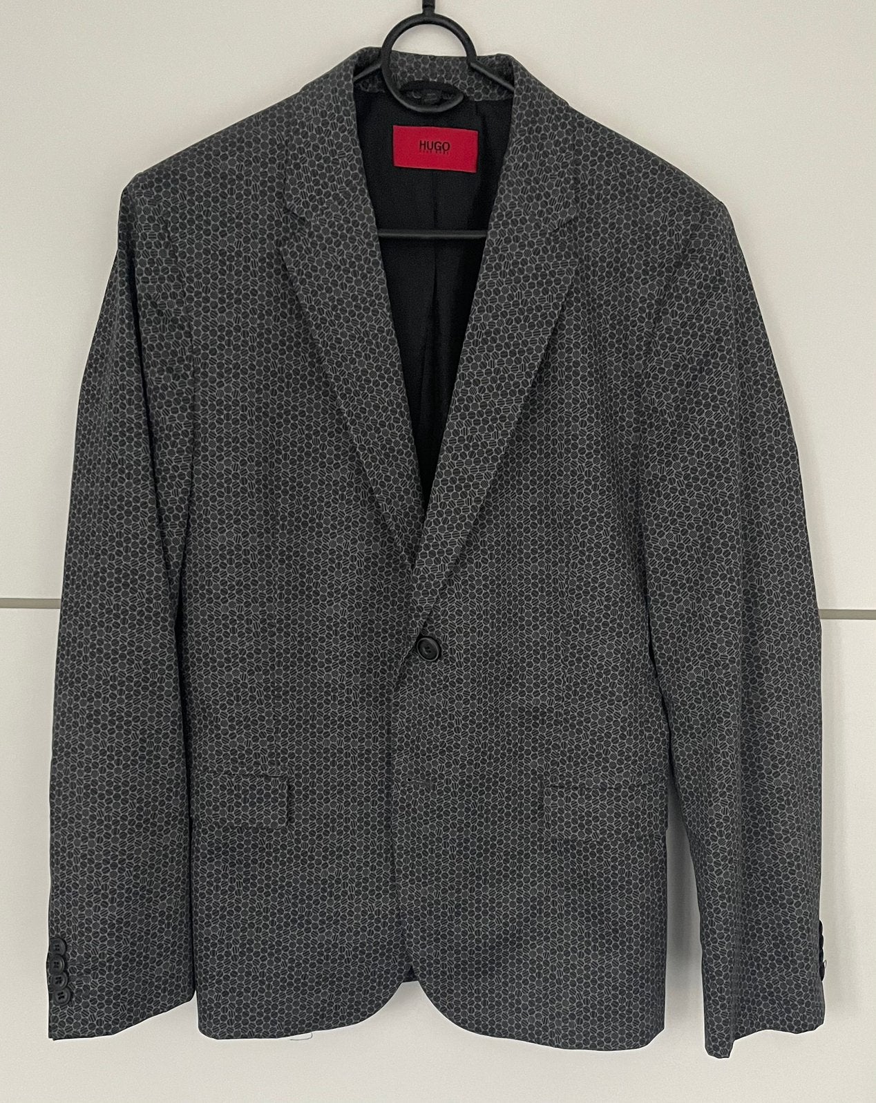 Hugo Boss colbert maat S, Ophalen of Verzenden, Zo goed als nieuw, Maat 52/54 (L), Grijs