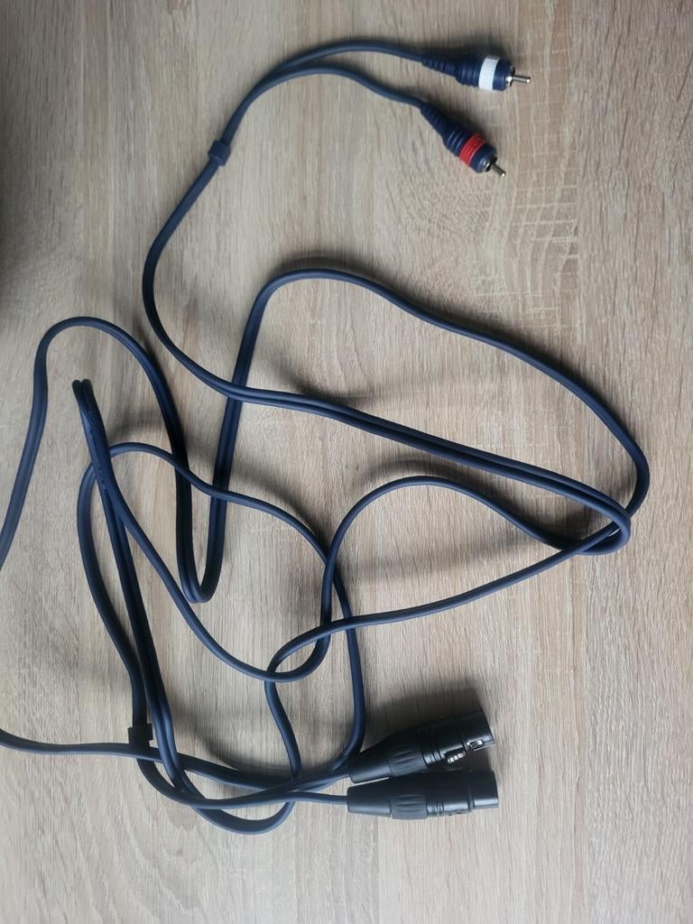 2x XLR naar 2x Tulp (RCA) audiokabel, Audio, Tv en Foto, Audiokabels en Televisiekabels, Ophalen of Verzenden, Gebruikt, 2 tot 5 meter