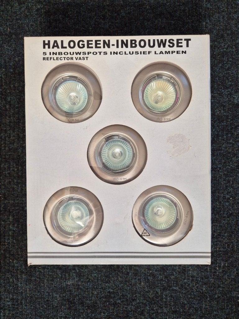 Halogeen inbouwset, Ophalen, Halogeen, Nieuw, Metaal
