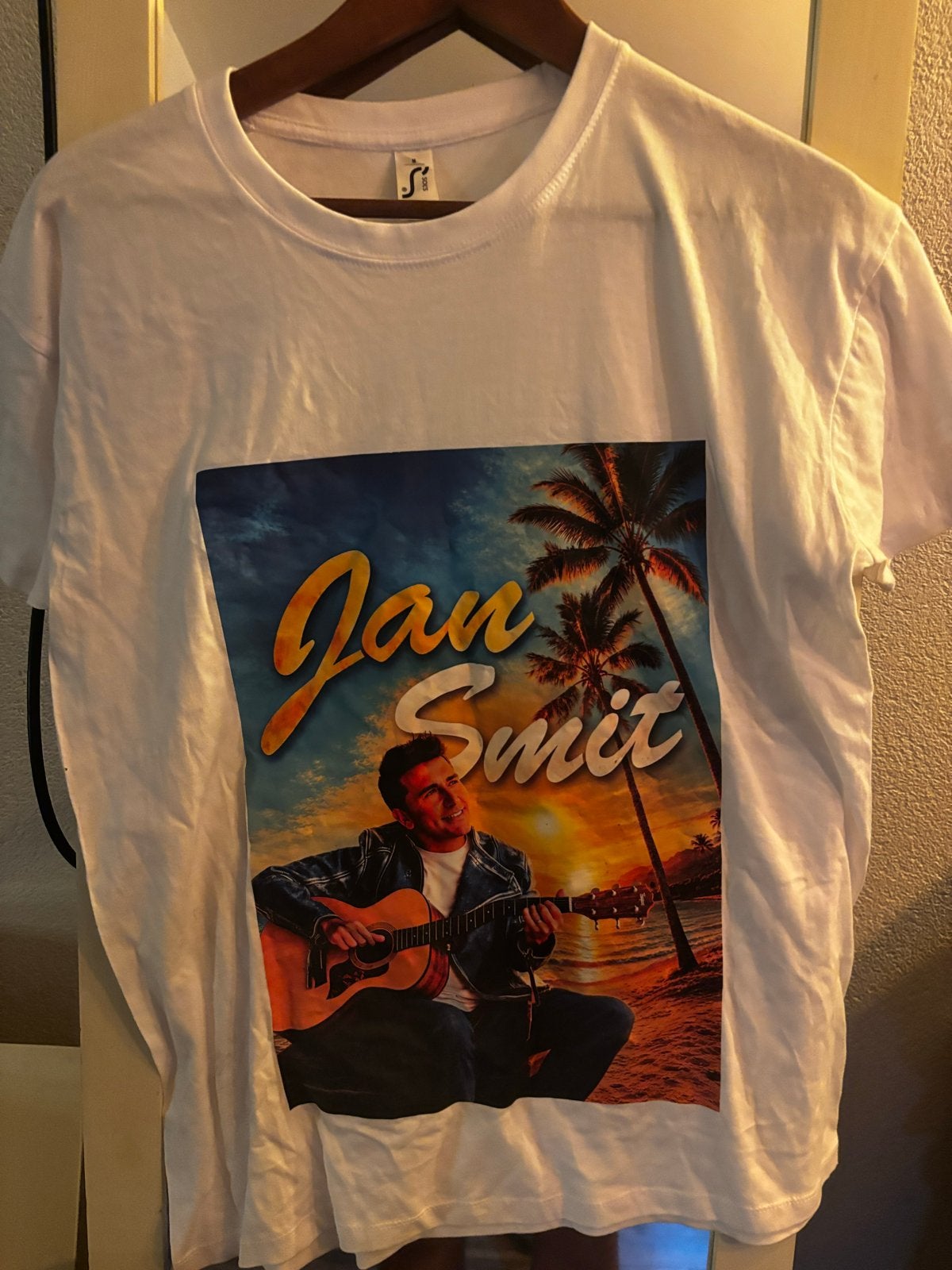 Jan Smit T-shirt - Collectors item - ongedragen, Ophalen of Verzenden, Nieuw, Maat 48/50 (M), Wit