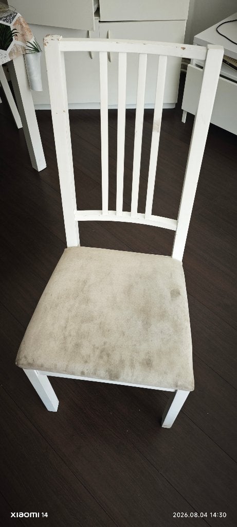 IKEA BÖRJE eetkamerstoelen wit, Ophalen, Gebruikt, Wit, Drie