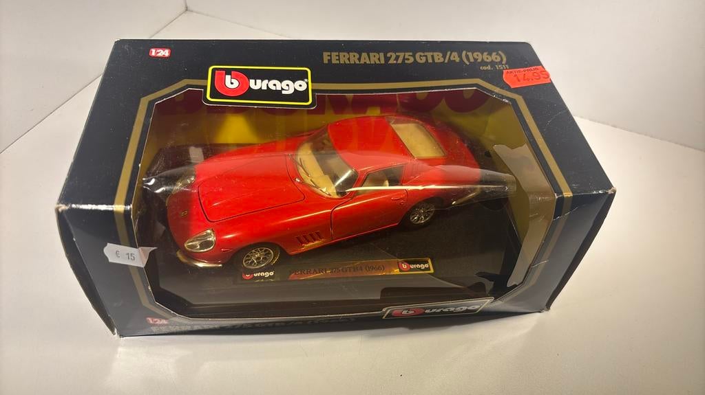 Ferrari 275 gtb /4 Bburago 1.24, Hobby en Vrije tijd, Modelauto's | 1:24, Ophalen of Verzenden, Bburago, A, A
