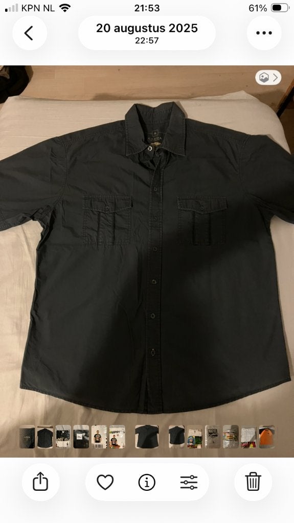 3 heren blouses XL, Kleding | Heren, Overhemden, Blauw, Zo goed als nieuw, Halswijdte 43/44 (XL), C&A
