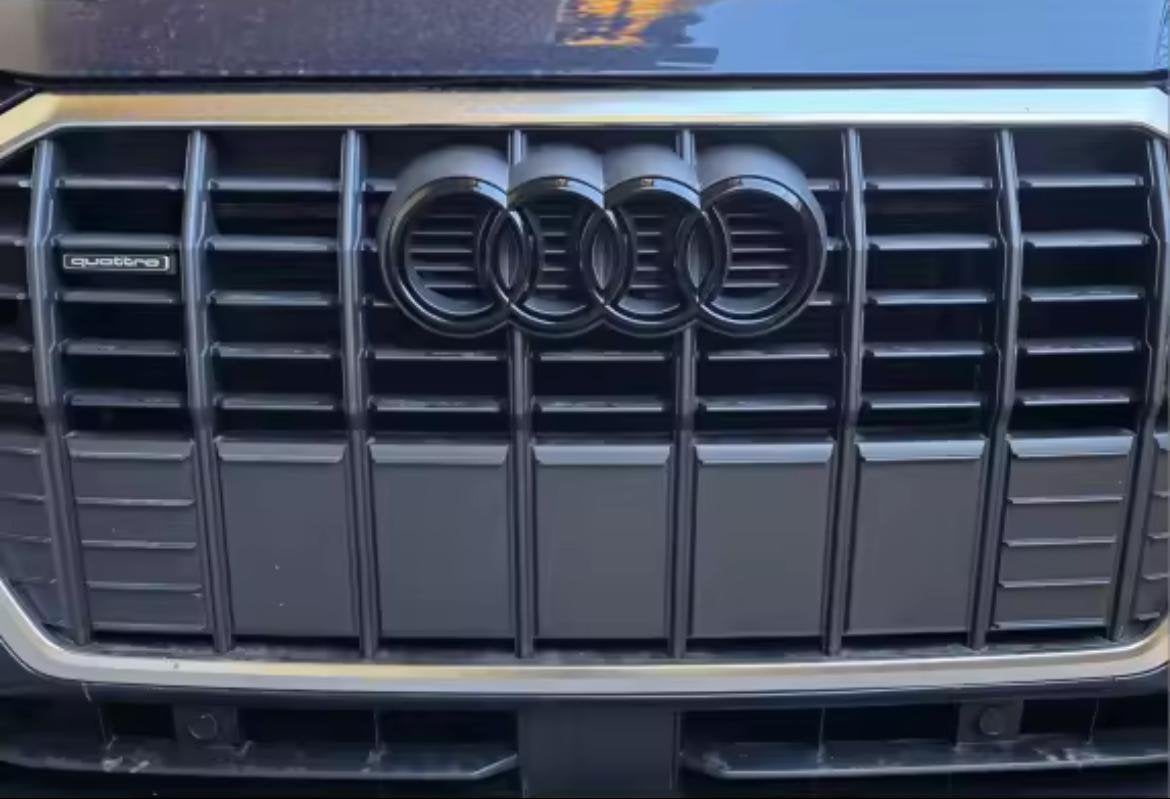 Audi embleem glans zwart a1 a3 a4 a5 a6 a7 a8 q2 q3 q5 q8 q7, Auto-onderdelen, Achterklep, Nieuw, Achter, Audi