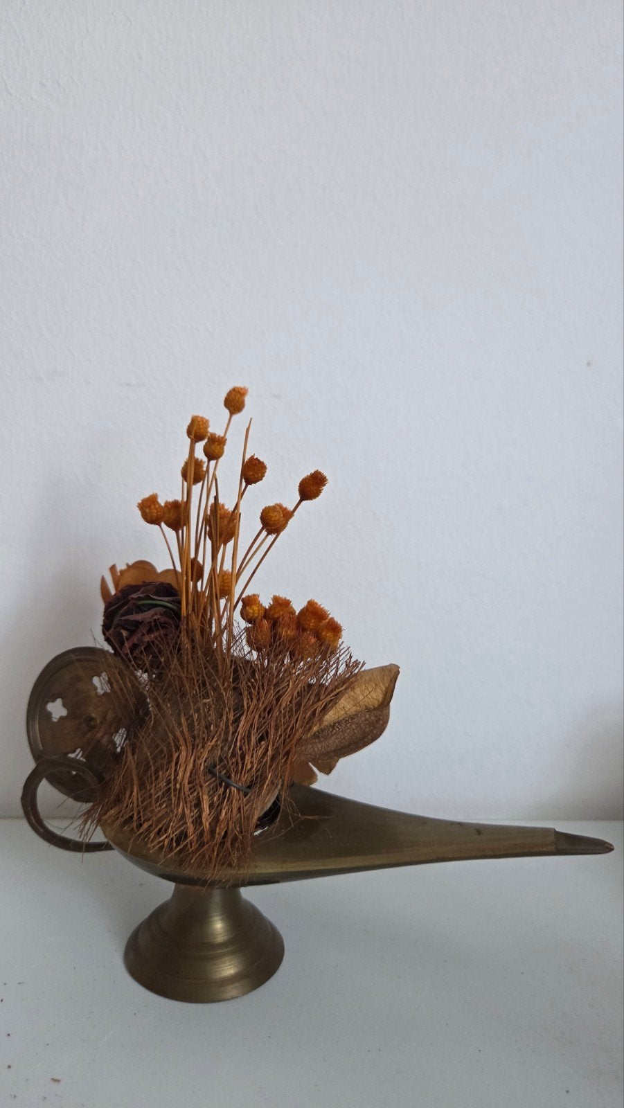 Vintage messing Aladin lamp, Ophalen of Verzenden