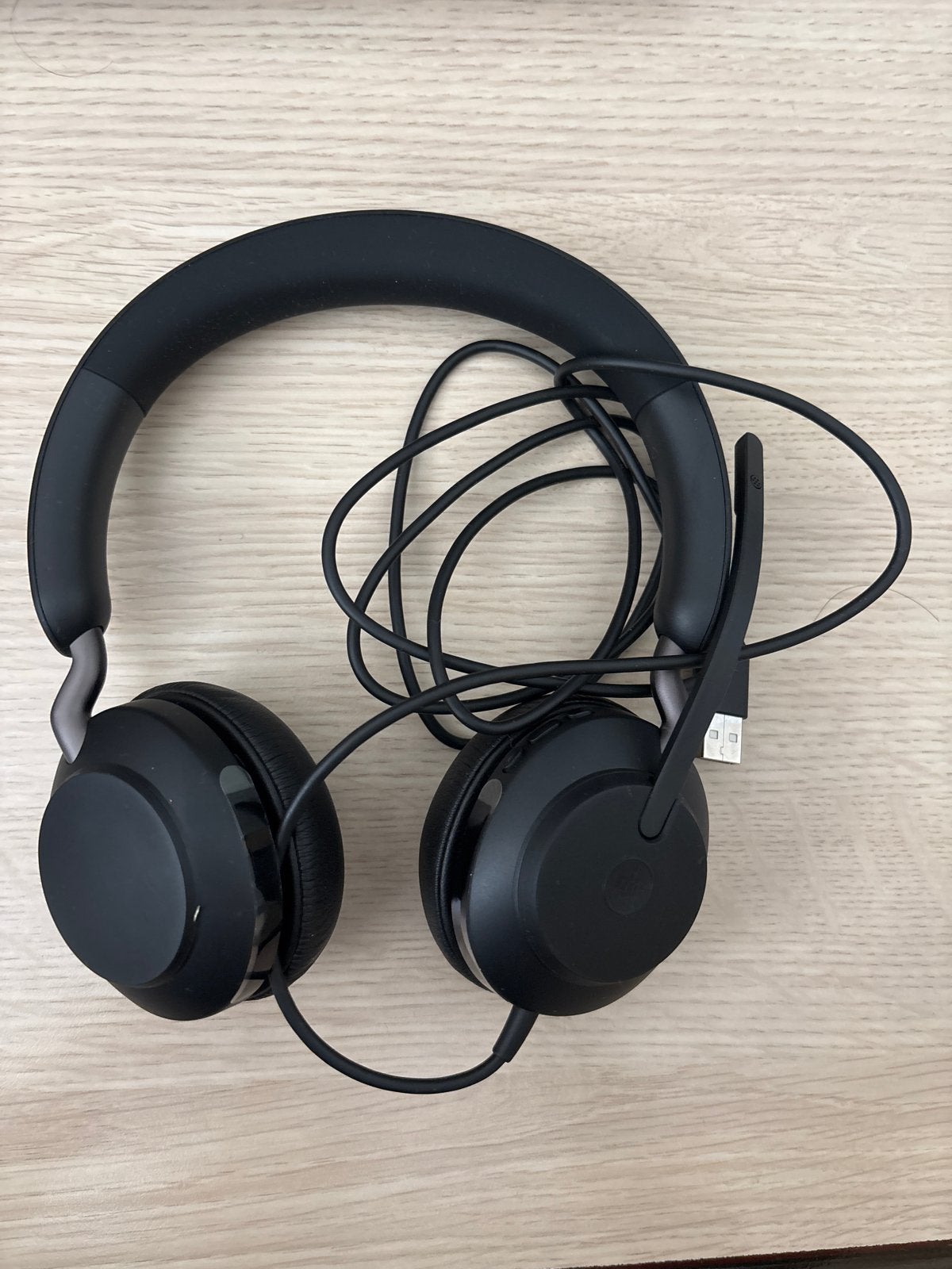 Jabra Evolve2 65 Flex UC Stereo Headset - Zwart, Bluetooth, Ophalen of Verzenden, Zo goed als nieuw, Over-ear