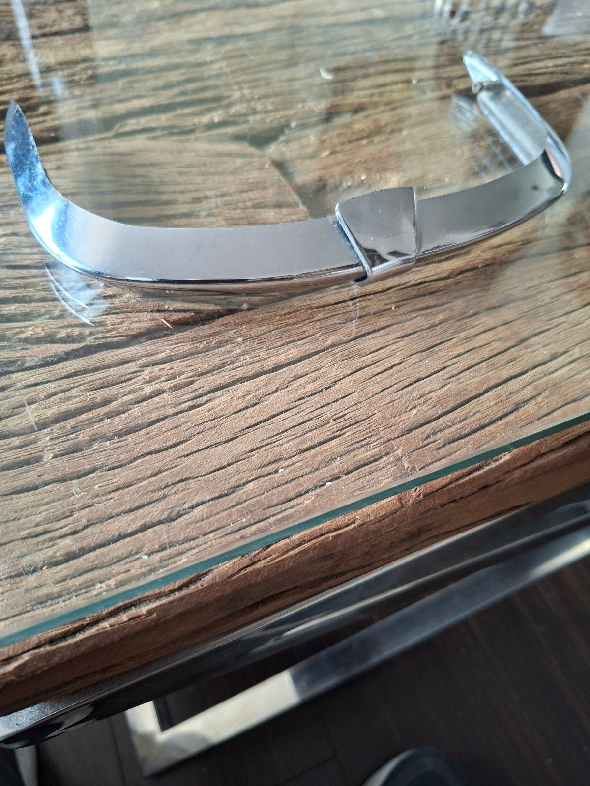 Harley davidson softail de luxe Chrome spatbord rand, Ophalen, Gebruikt