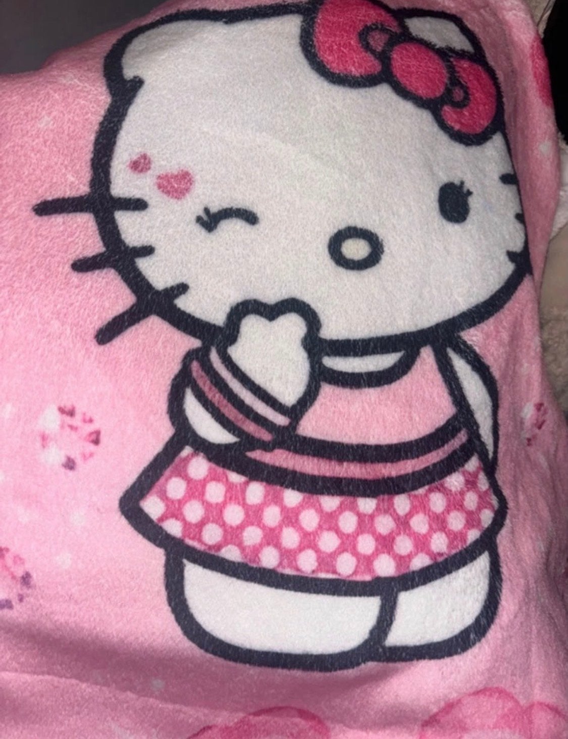 Roze Hello Kitty deken, Kinderen en Baby's, Kinderspulletjes, Ophalen of Verzenden, Zo goed als nieuw