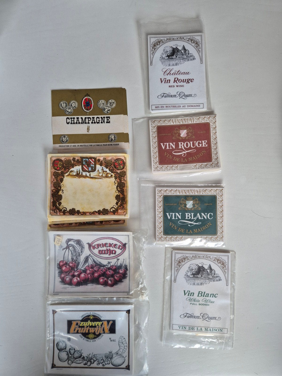 Wijn etiketten, Ophalen of Verzenden