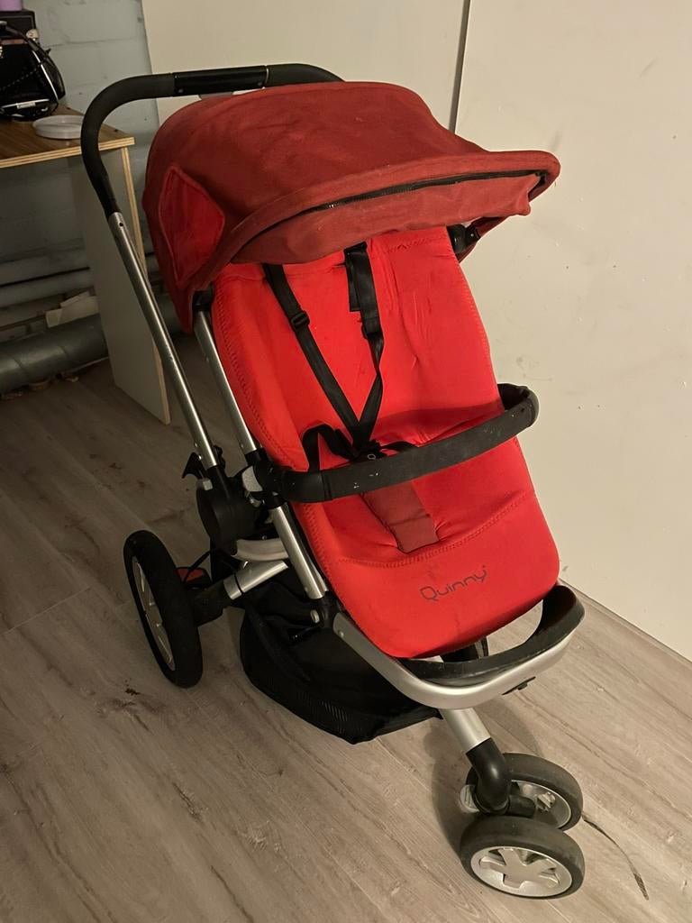 3-delige kinderwagen, Kinderen en Baby's, Kinderwagens en Combinaties, Verstelbare duwstang, Zo goed als nieuw, Combiwagen, Quinny
