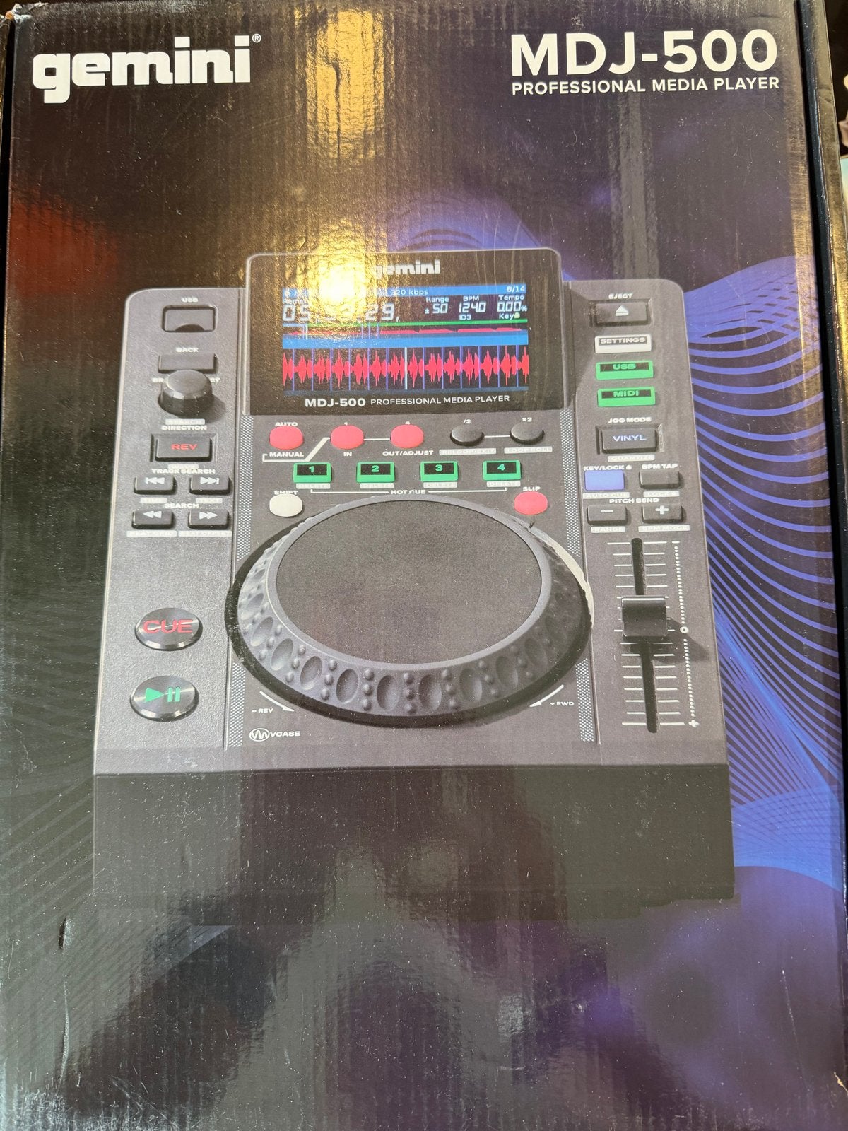 Gemini MDJ-500 Professionele Media Speler - Zo goed als nieu, Overige merken, Dj-set, Gemini, Onbekend