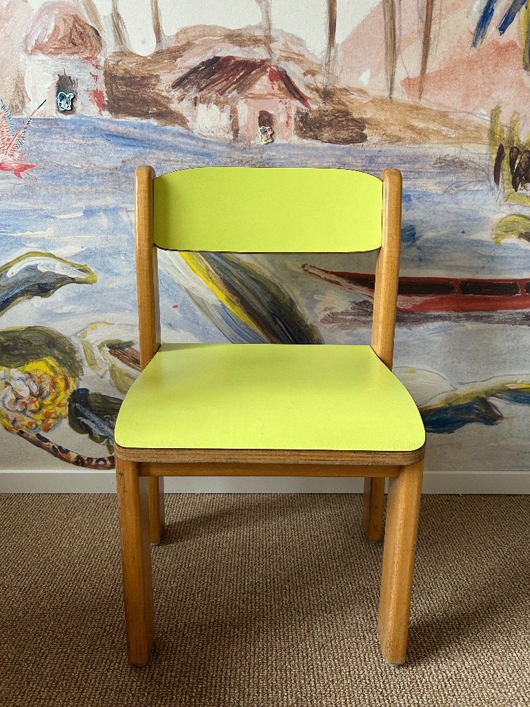 Groene kleuterstoel, Kinderen en Baby's, Ophalen, Gebruikt, Stoel(en)