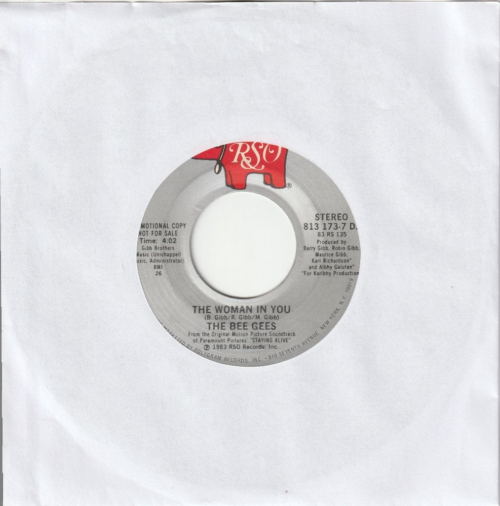 PROMO single Bee Gees: The woman in you, Gebruikt, Ophalen of Verzenden, Pop, Overige typen