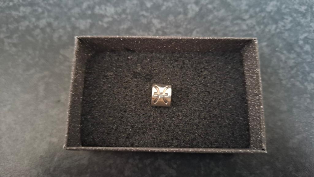 Pandora bedel Sterrenbeeld Vissen zilver, Gebruikt, Pandora, Ophalen of Verzenden, 1 bedel