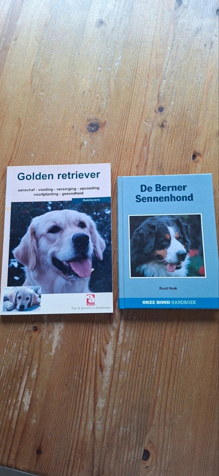 Honden boeken. Berner Sennen en Golden Retriever, Ophalen of Verzenden, Honden