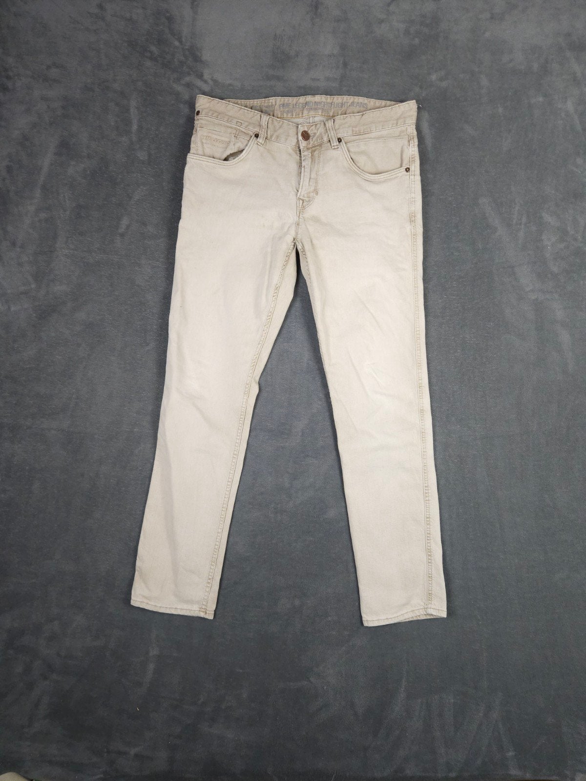 Pme Legend Broek Nightflight W35 L32 Slim Fit Beige Pall Mal, Overige kleuren, ., Ophalen of Verzenden, Zo goed als nieuw