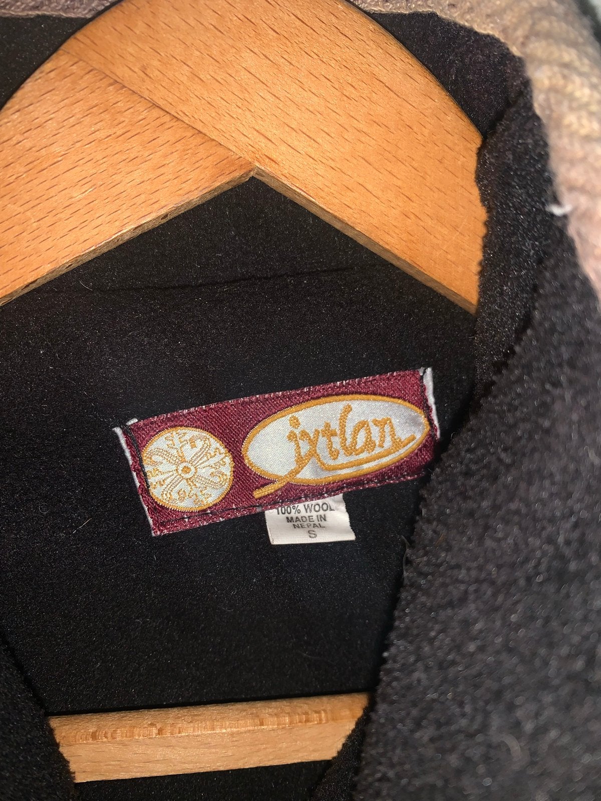 Ixtlan Nepal 100% wollen jas - Maat S, Ophalen of Verzenden, Zo goed als nieuw, Bruin