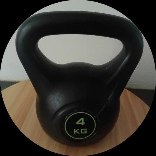 kettlebell  fitnes gewicht 4 KG. Dumbel, Ophalen, Gebruikt, Kettlebell